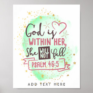 Hon kommer inte att svika FAITH-flickorna. Poster