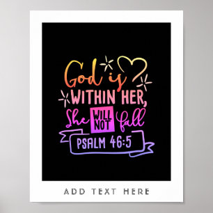 Hon kommer inte att svika FAITH-flickorna. Poster