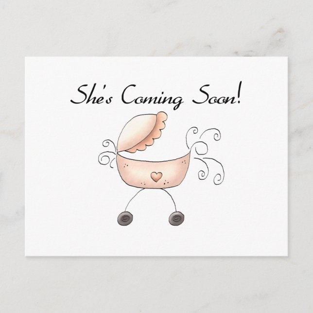 Hon kommer snart vykort (Framsida)