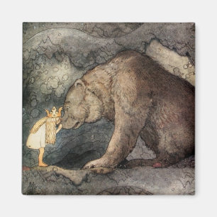 Hon kysste Bear's Nose Magnet