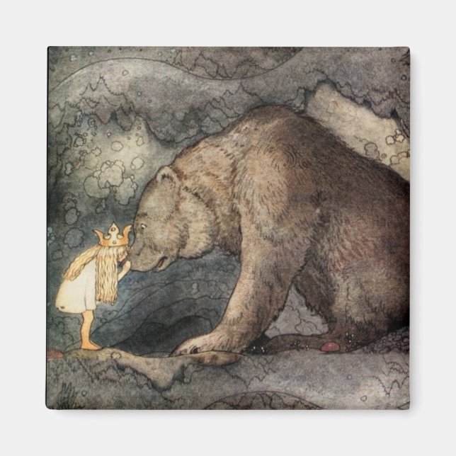 Hon kysste Bear's Nose Magnet (Framsidan)