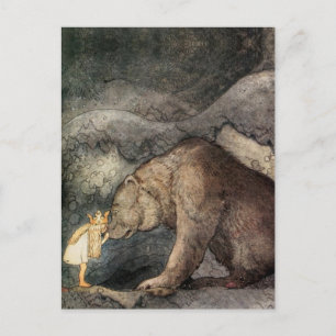 Hon kysste Bear's Nose Vykort