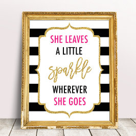 Hon Lämnar En Liten Gnist Varhelst Hon Går Skylt