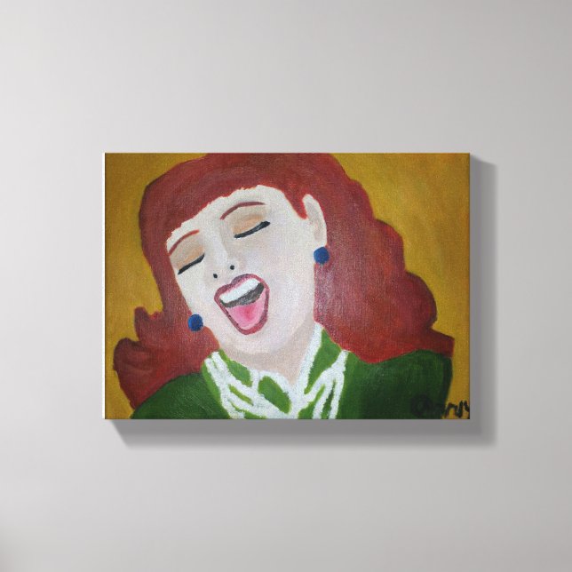 Hon Laughed Canvastryck (Framsida)