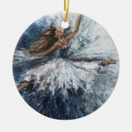 "Hon leaps" Art Ornament