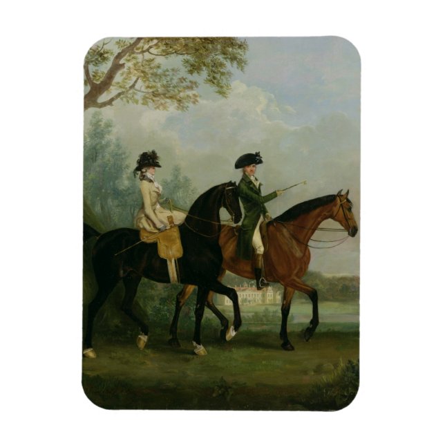 Hon. Marcia Pitt Riding med sin bror, Magnet (Vertikal)