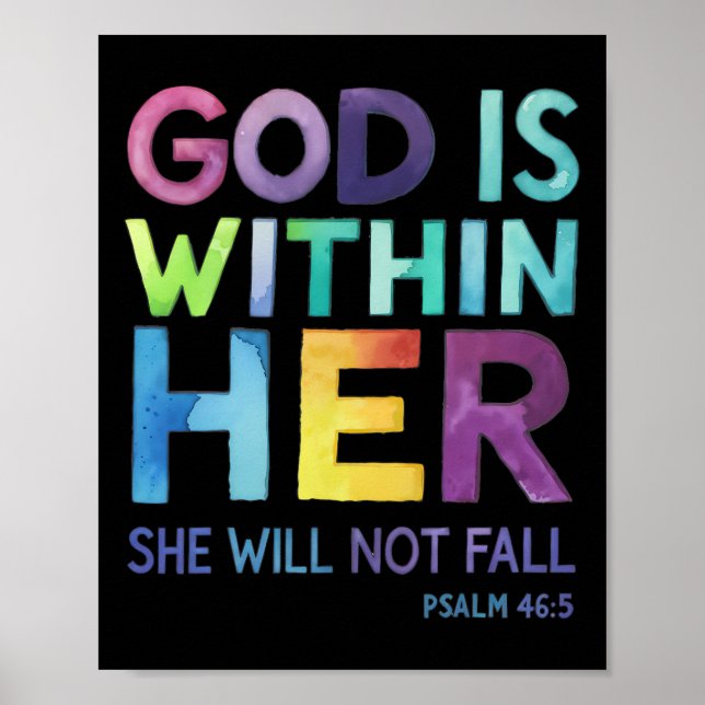 Hon Misslyckas inte Psalm 465 Reli. Poster (Framsidan)