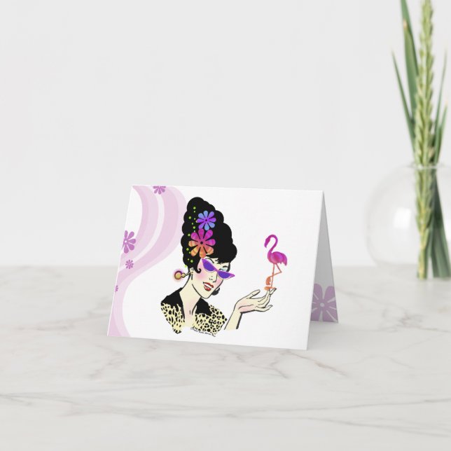 Hon noterar kortet kort (Framsida)