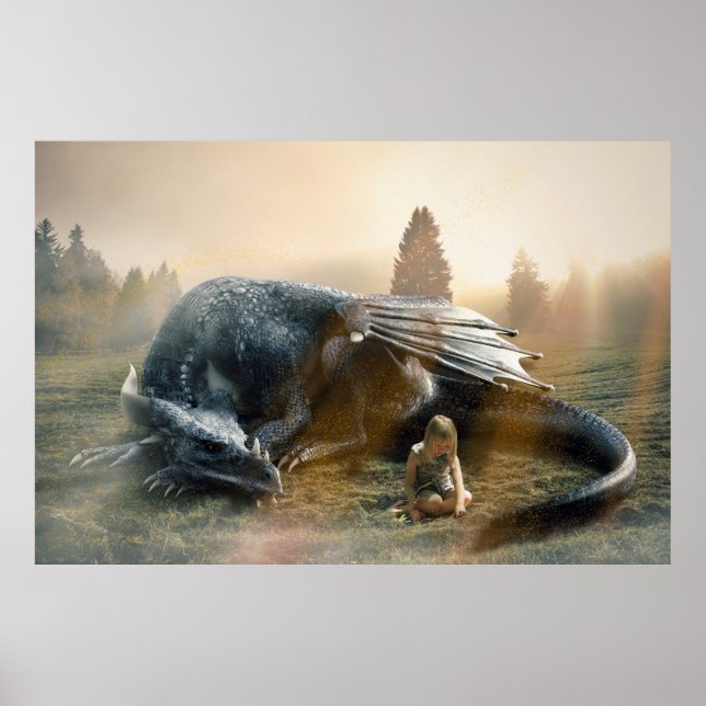 Hon och draken. poster (Framsidan)