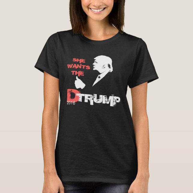 Hon önskar D-trumfen 2016 Tee (Framsida)