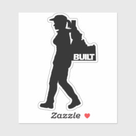 Hon packar Idaho Vinyl Decal Klistermärken