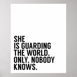 Hon Poster världen