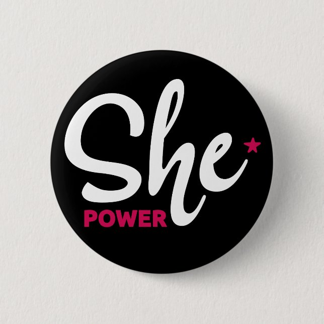 Hon Power White Design PIN Knapp (Framsida)