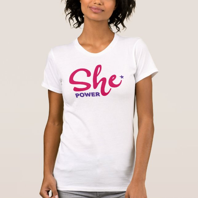 Hon Power Womens Shirt T Shirt (Framsida)