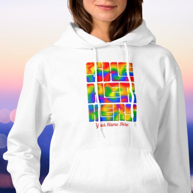 Hon pronouns Rainbow Tie Dye T Shirt (Skapare uppladdad)
