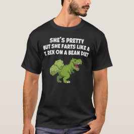Hon prutar som en T. rex på bönediet T Shirt