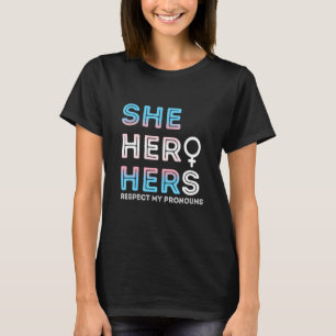 Hon respekterar mina pronouns Trans Transgender T Shirt