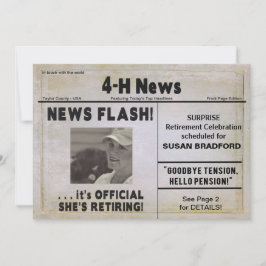 HON RETIRING INBJUDAN (NEWSPAPER) 4 TIMMAR NYHETER
