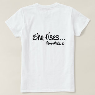 Hon roar sig kristna kvinnor, citat Proverbs 31 T Shirt