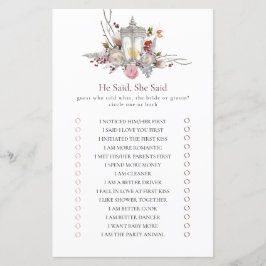 Hon sa att Blommigt Ro Shower Game