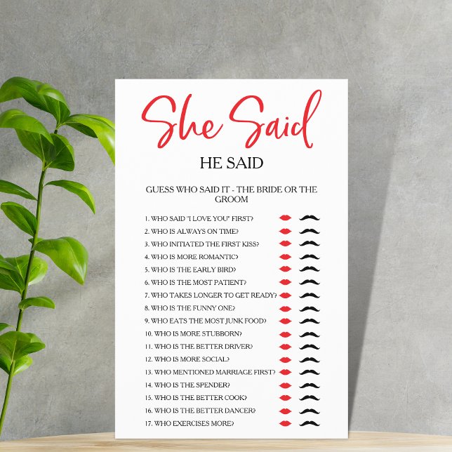 Hon sa att han sa Möhippa Party Game (Skapare uppladdad)