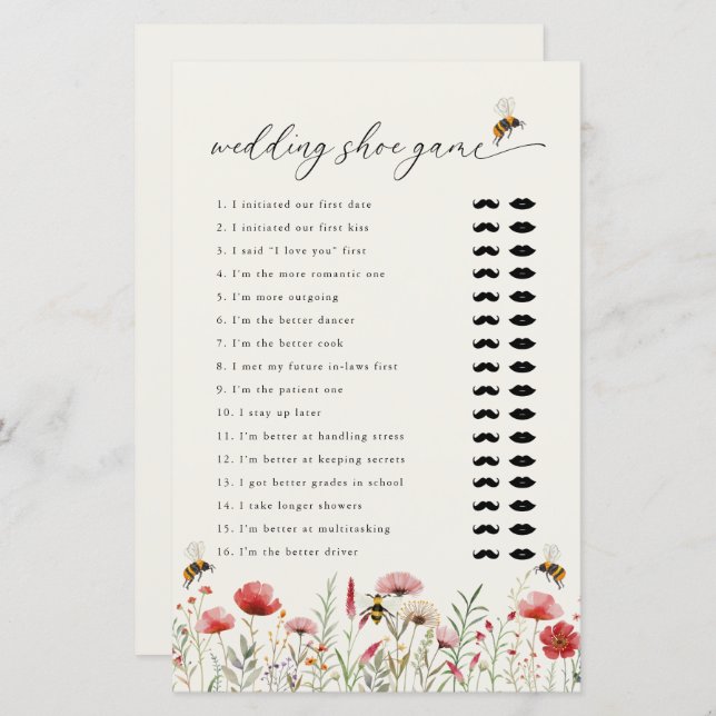 Hon sa att hon sa Möhippa Game (Fram/baksida)