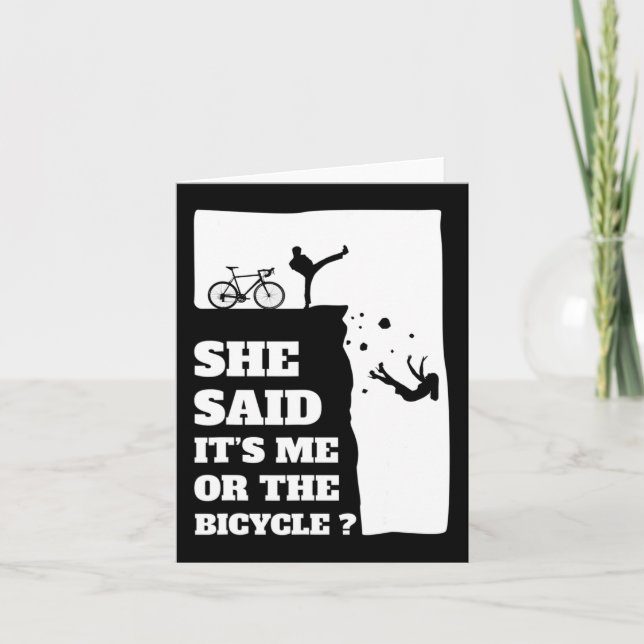 Hon sa att jag eller Roligten i Bicycle Cycling Kort (Framsida)