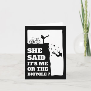 Hon sa att jag eller Roligten i Bicycle Cycling Kort