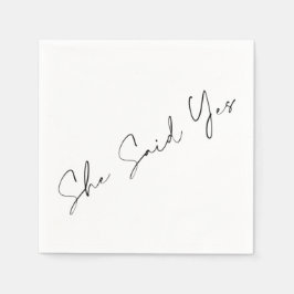 Hon sa ja, Elegant Typografi Pappersservett