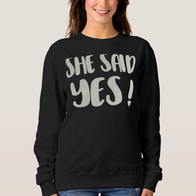 Hon Sa Ja Engagemang Hen Party Matchande T Shirt (Framsida)