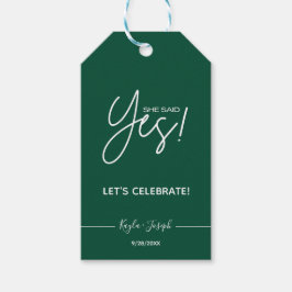 Hon sa Ja Förlovningsfest Presentetikett
