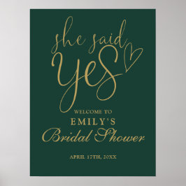 Hon sa ja Grönt Guld Möhippa Välkomstskylt Poster