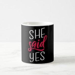 Hon sa ja kaffemugg