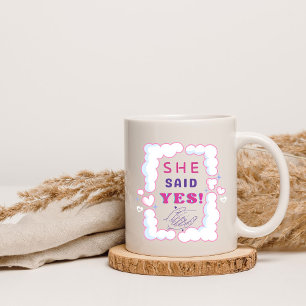 Hon sa Ja, Make Wife-meddelande. Kaffemugg