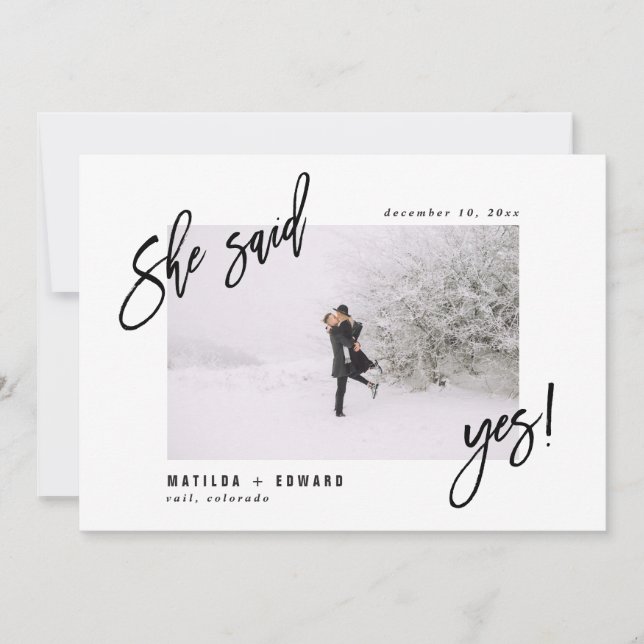 Hon sa ja! spara datumet (Framsida)