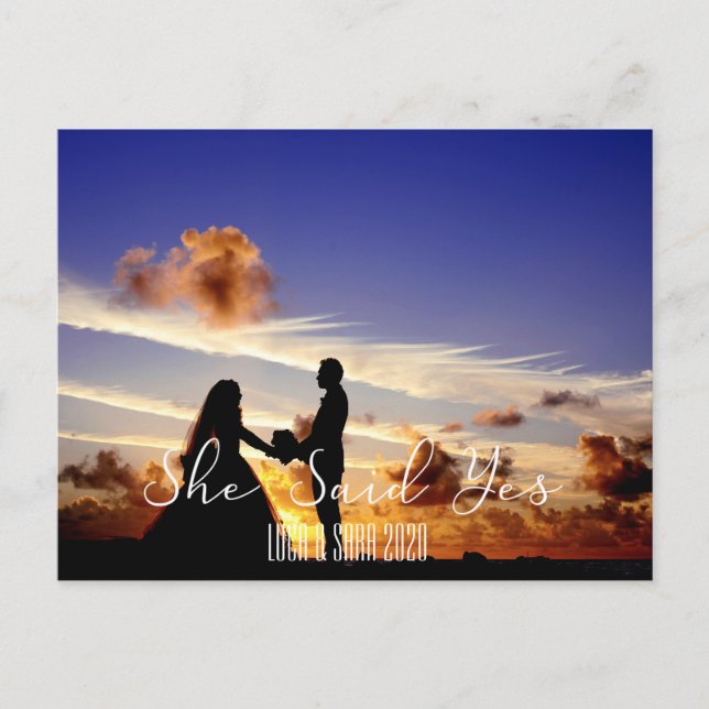 Hon sa ja vykort (Framsida)