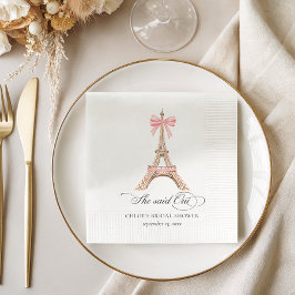 Hon sa Oui Paris Bow Eiffel Torn MÖHIPPA Pappersservett