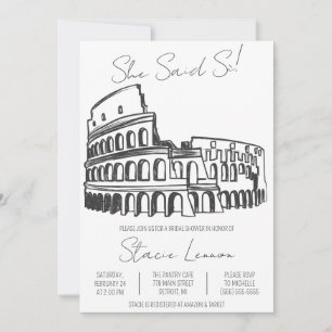 Hon sa Si, Rom, Colosseum Möhippa Inbjudningar