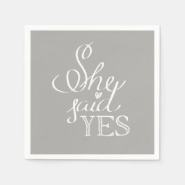 Hon sa YES Cocktail Napkins Pappersservett