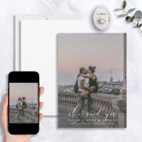 HON SADE JA Calligraphy Photo Save Date