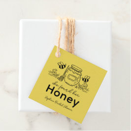 Hon sade ja till sin Brudskål Honey Gåvor Etiketter