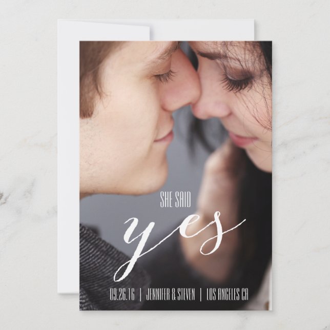 HON SAG JA | MODERN FOTO Spara DATUM Datumet (Framsida)