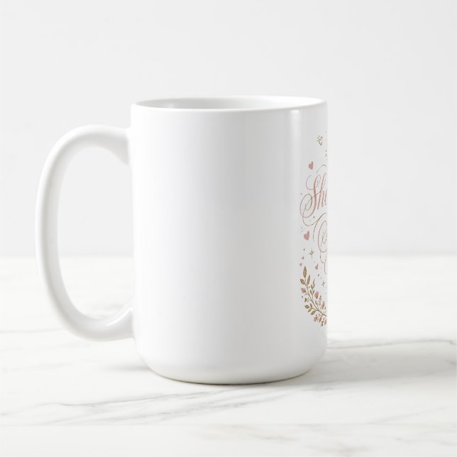 Hon Säger Ja Förlovning Kaffemugg (Vänster)