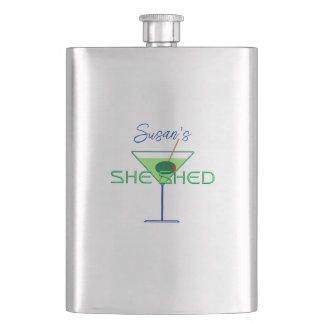 Hon Shed Womans Man Cave Pub Flasks Fickplunta