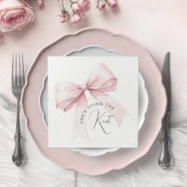 Hon ska knyta knuten - Brudtjejfest Pappersservett