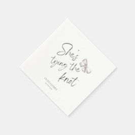 Hon ska knyta knuten möhippa pappersservett