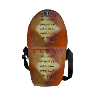 Hon skrattar utan skräck av framtiden messenger bag