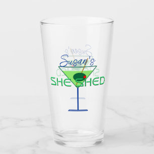 Hon skrek Womans man Cave Pub Beer Glass Glaskopp