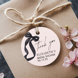 Hon slår knuten Bröllopsdusch Party Favor Gåvor Etiketter