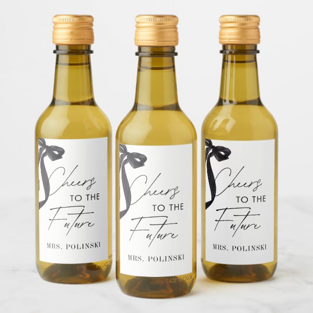 Hon Slarper Knuten Bröllopsfest Present Vinetikett (Flaskor)